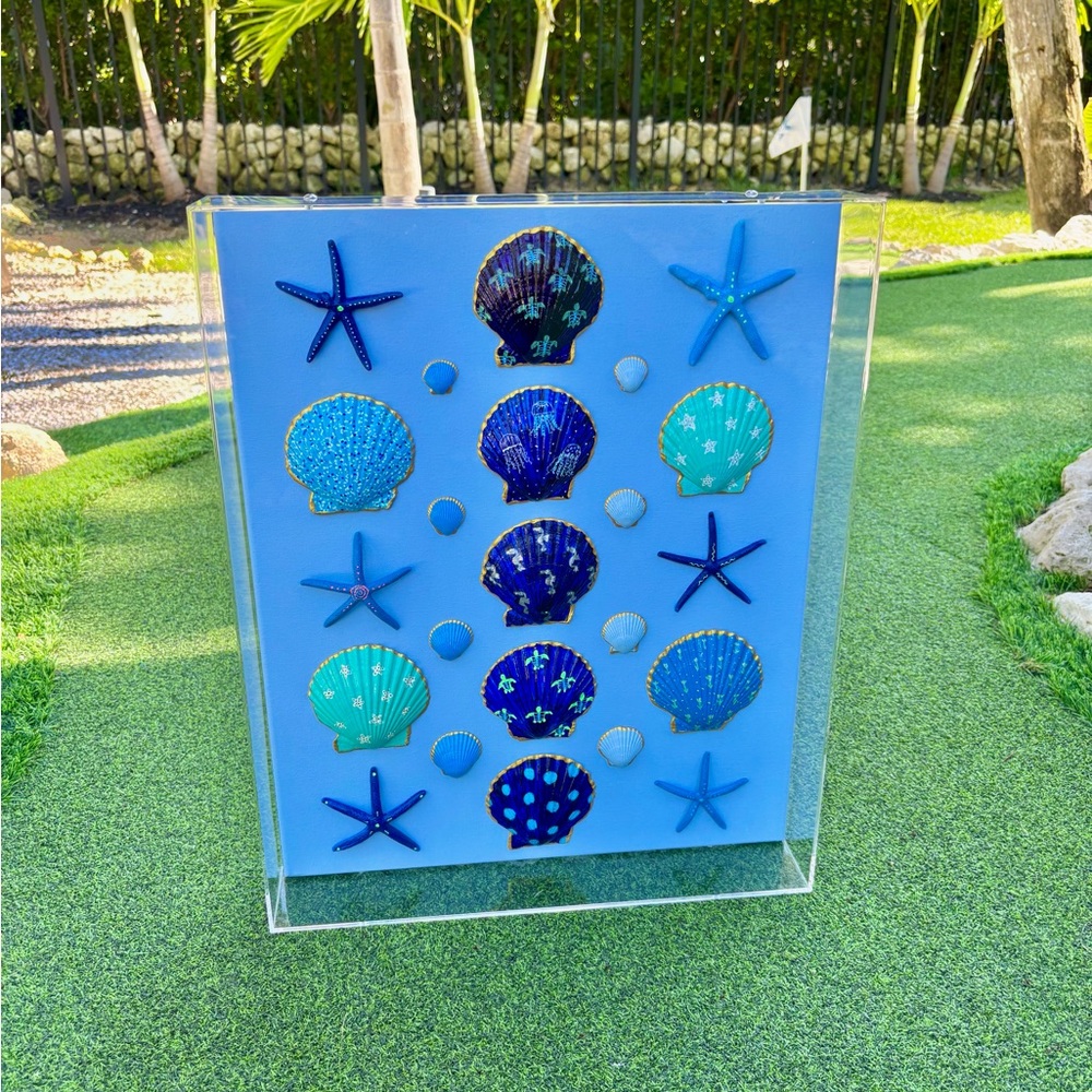 Isle of Atlantis hand-painted Shell Art - She Shells Art